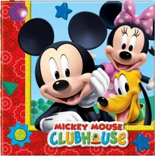 SERVILLETAS MICKEY CLUB 20U