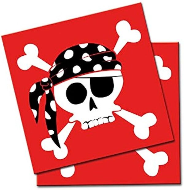 SERVILLETAS PIRATAS 20U