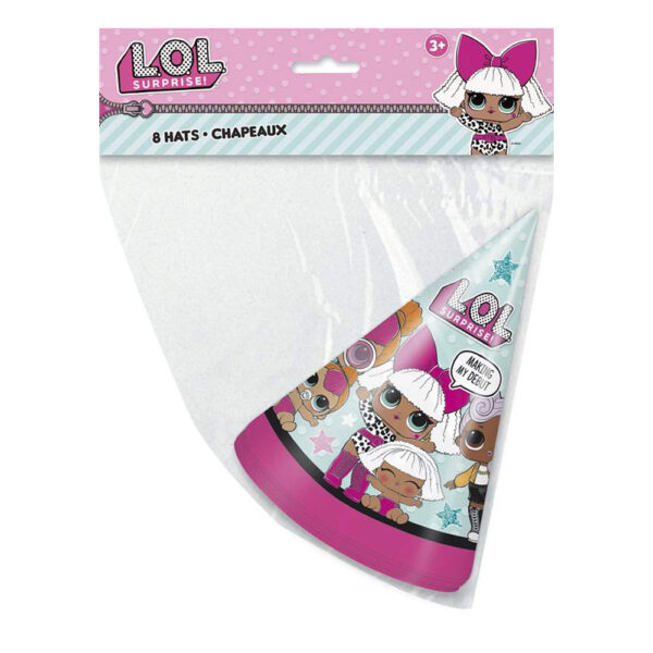 PACK 8 SOMBREROS LOL SURPRISE