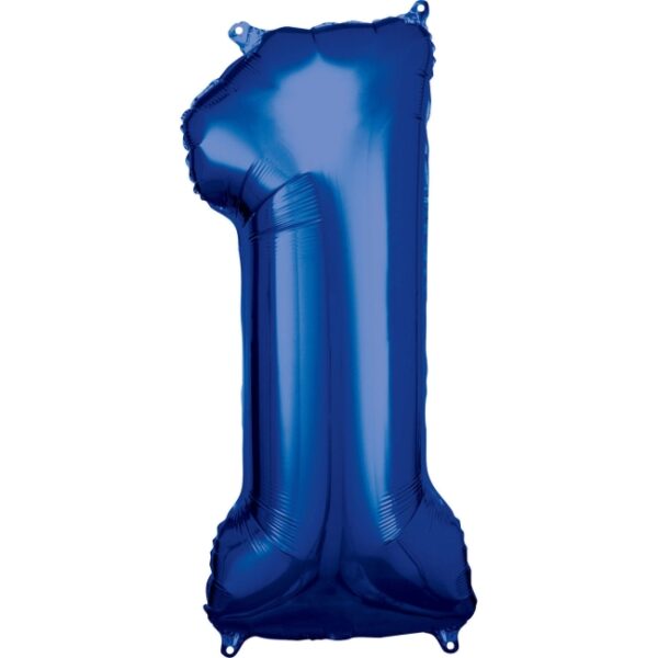 NUMERO 1 AZUL 86CM