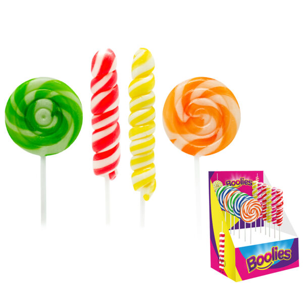 PIRULETAS BOOLIES TWISTER 30GR 12UNIDADES