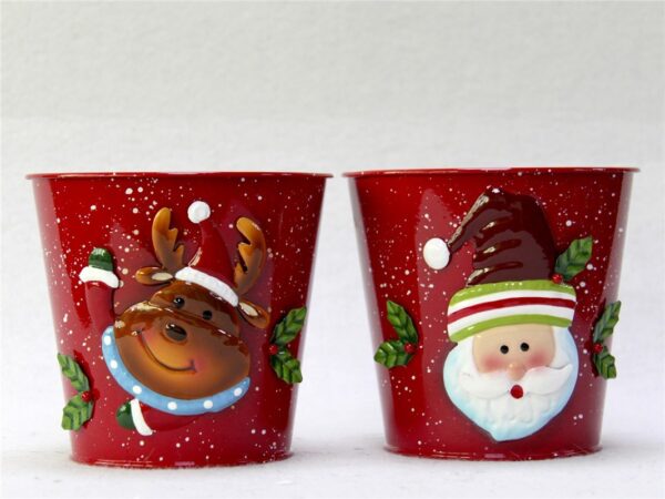 CUBO NAVIDAD CARA RELIEVE 13 CM