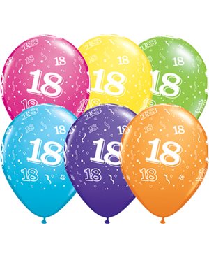 GLOBO LATEX Nº18 30CM 12U