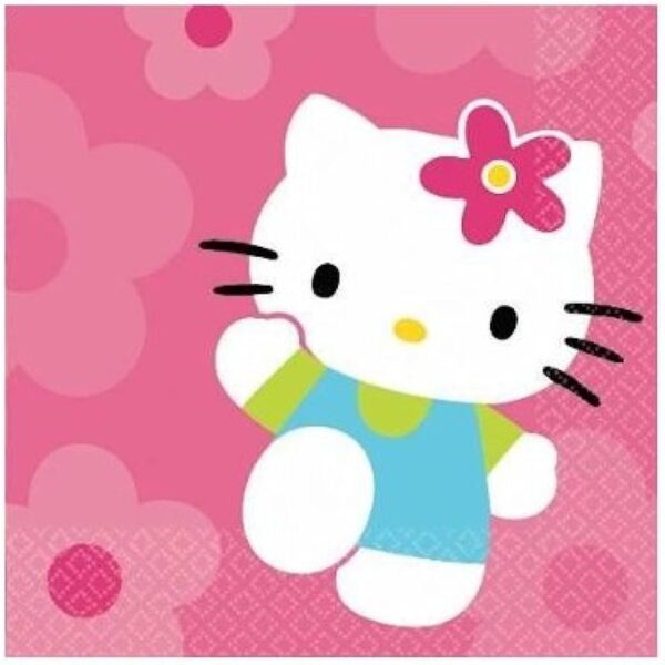 SERVILLETAS HELLO KITTY 16U