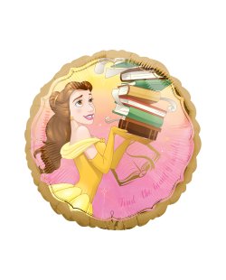 PRINCESAS DISNEY BELLA LIBROS GLOBO 45CM