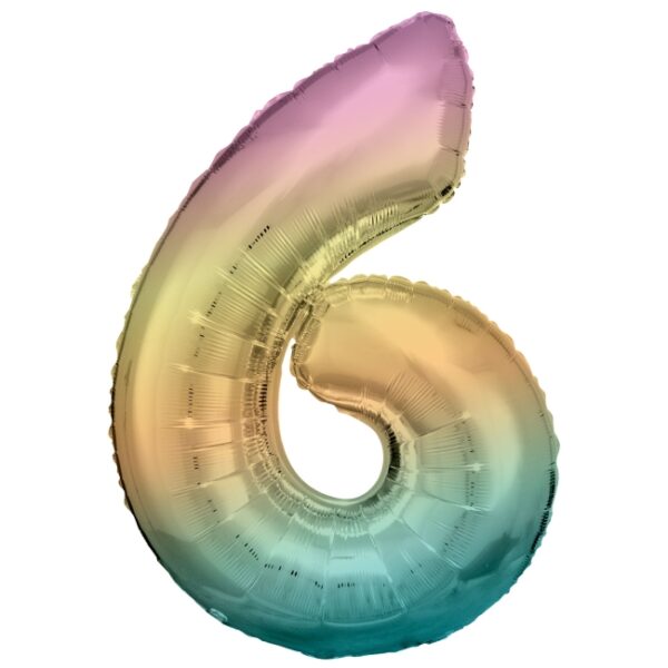 NUMERO 6 RAINBOW 86CM