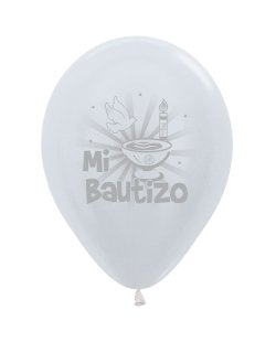 GLOBO LATEX BAUTIZO 12U