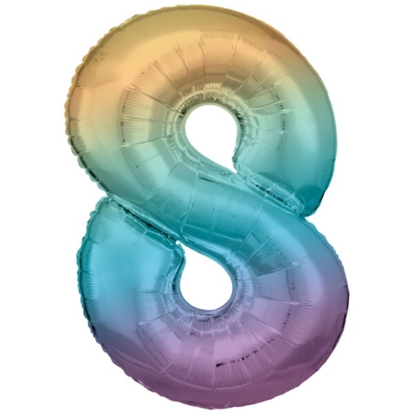 NUMERO 8 RAINBOW 86CM