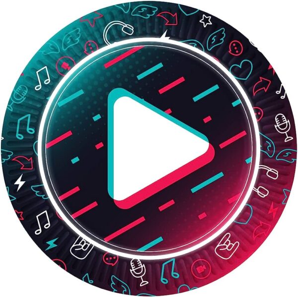 PLATOS TIK TOK 23CM 8U