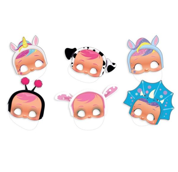 PACK 6 CARETAS BEBES LLORONES