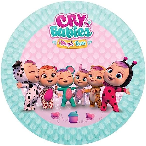 PLATOS BEBES LLORONES 28CM 8U