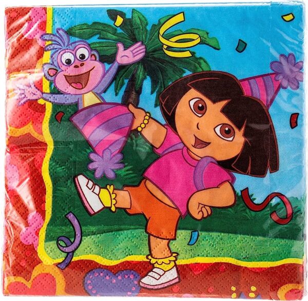 SERVILLETAS DORA LA EXPLORADORA 20U