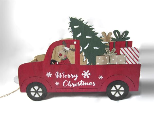 COCHE REGALOS ROJO 21X14 CM