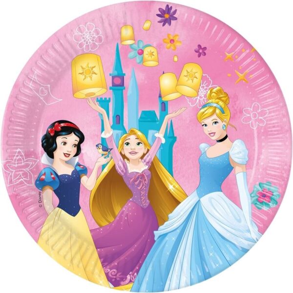 PLATOS PRINCESAS DISNEY 23CM 8U
