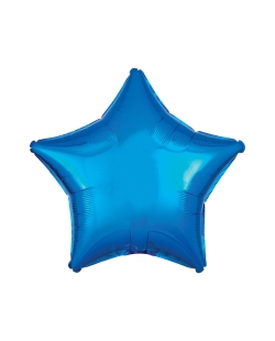 ESTRELLA AZUL METAL GLOBO 48CM