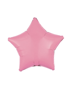 ESTRELLA ROSA METAL GLOBO 48CM