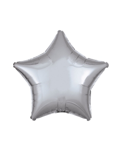 ESTRELLA PLATA METAL GLOBO 48CM