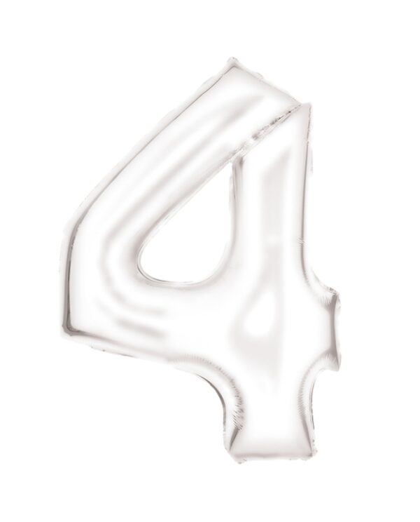 NUMERO 4 BLANCO SEDA 86CM