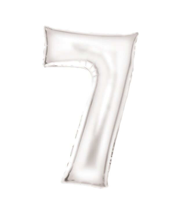 NUMERO 7 BLANCO SEDA 86CM