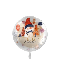 SNOWMAN FELIZ NAVIDAD GLOBO 43CM
