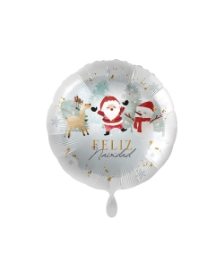 SANTA&FRIENDS F.NAVIDAD GLOBO  43CM