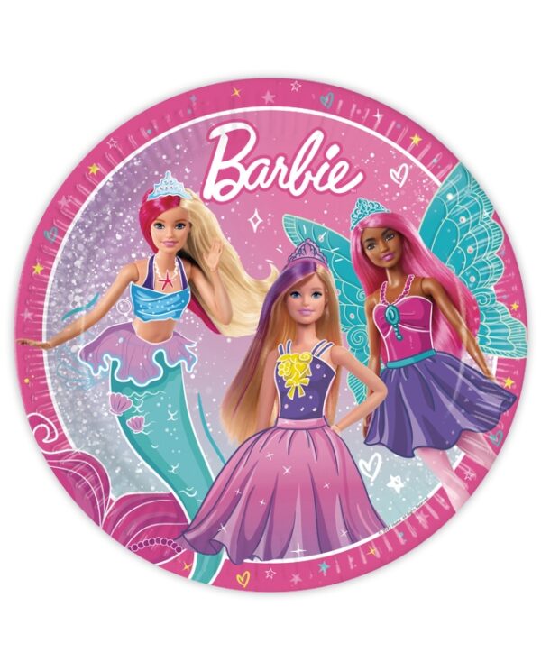 PLATOS BARBIE 23CM 8U