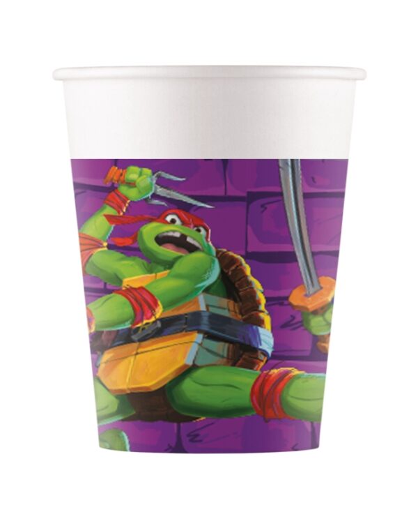 VASOS TORTUGAS NINJA 200ML 8U