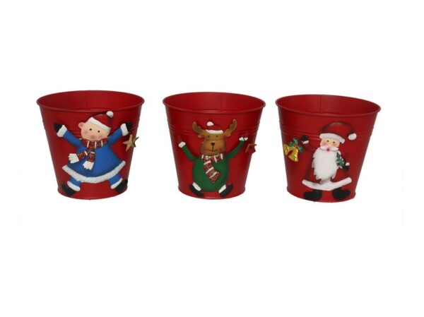 MACETERO HIERRO XMAS 17X17X15