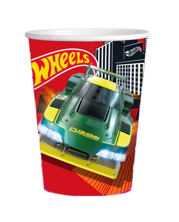 VASOS HOT WHEELS 250ML 8U