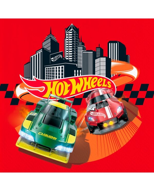SERVILLETAS HOT WHEELS 33CM 20U