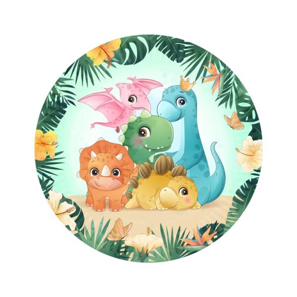 DINOSAURIOS CUTE 8 PLATOS 23CM