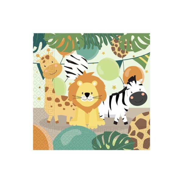 SAFARI 20 SERVILLETAS 33X33CM