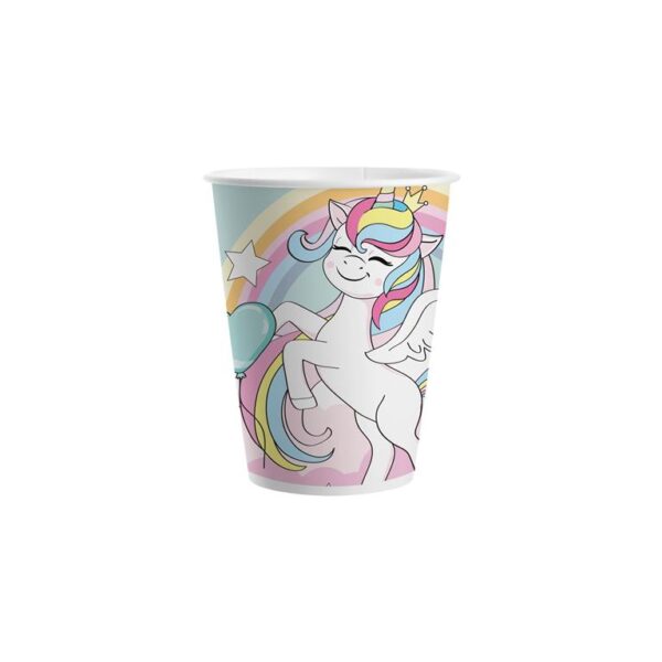 MIX FANTASY UNICORNIO 8 VASOS 20CM